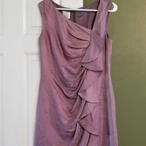 Asymmetrical  neckline dress